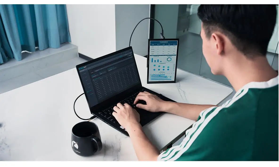 DH101 10.1 Inch Portable Monitor External Screen Computer Display with USB Type-