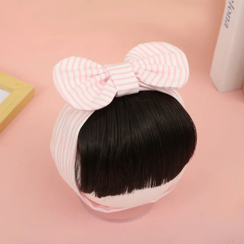 Newborn Baby Headwear Fashion Bowknot Headband Baby Girl Newborn Princess Wig Headband Infant Hairband Kids Accessories baby essential 