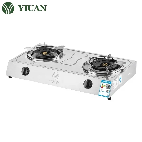 High Quality Double Burner Domestic Plate Gas Stove with