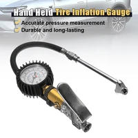 220PSI Car Motorcycle Multifunctional Tire Air Pressure Monitoring Gauge Tester Air Compressor Dial Meter Inflator Pump Tools 1
