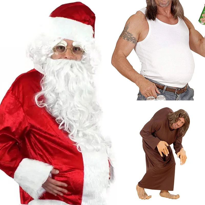 Christmas Santa Claus Cosplay Inflatable PVC Hunchback/Belly Halloween False Pregnancy Tummy Movie Props Funny Toys supplies Hot