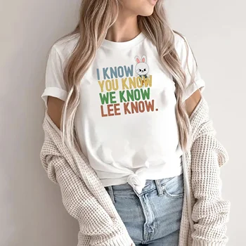 I Know You Know Lee Know Stray Kids Shirt Funny Skzoo Leebit Lee Know Shirt Stray Kpop Shirt Women Clothing 1