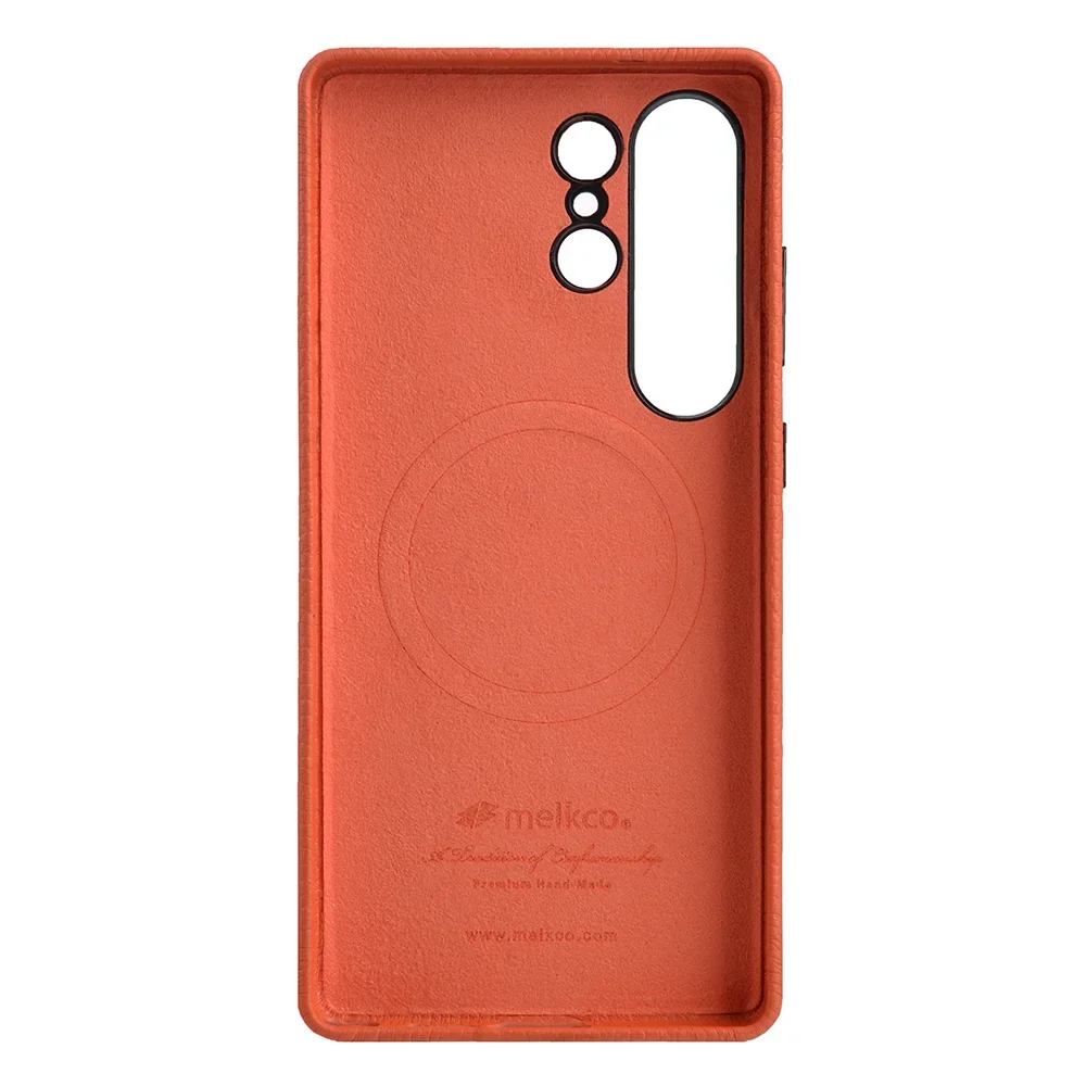 Luxurious Melkco Genuine Leather Phone Case with Magnetic Cover