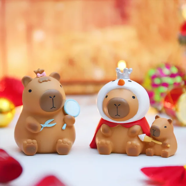 Capybara Figure Blind Box Ornament Keychain Pendant Simulation Capibara  Kawaii Anime Animals Doll Birthday Christmas Gift Toy - AliExpress