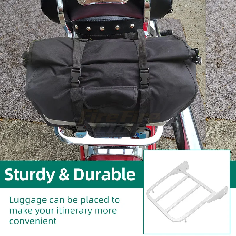 مسند ظهر للركاب ورف أمتعة للدراجات النارية متوافق...