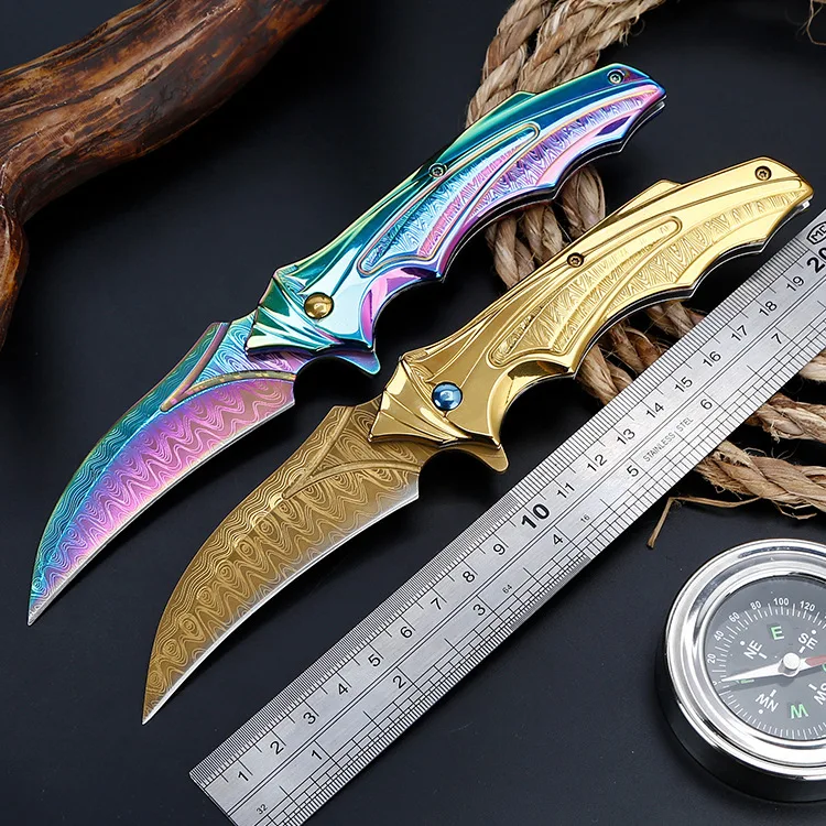

Military Tactical Pocket Folding Knife for Men Steel Mini Camping Survival Self Defense Pocket Knives for Hunting and Fishing