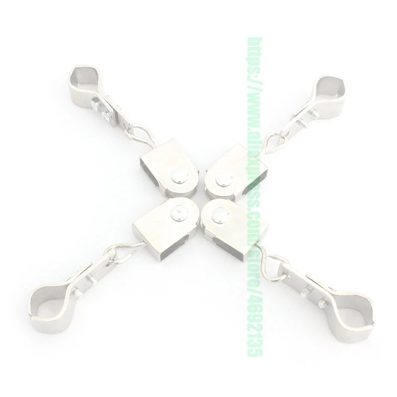 2/4/6/10/20pcs Stainless Steel Electric Canopy Curtain Track Bearing Pulley 16~32mm Pipe Ring Wheels Wave Shade Net Accessories