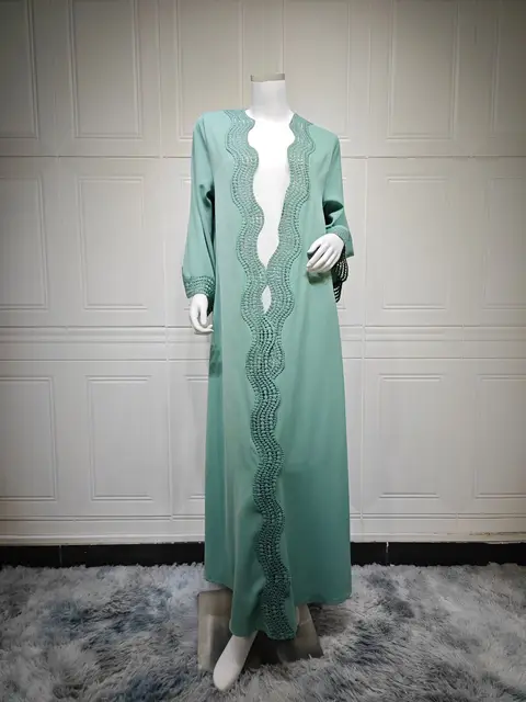 Vêtements musulmans pour femmes de Dubaï, robe Abaya ouverte, Kaftan turc, Jalabiya, Kimono islamique, Cardigan, Caftan marocain, Robe pour femme