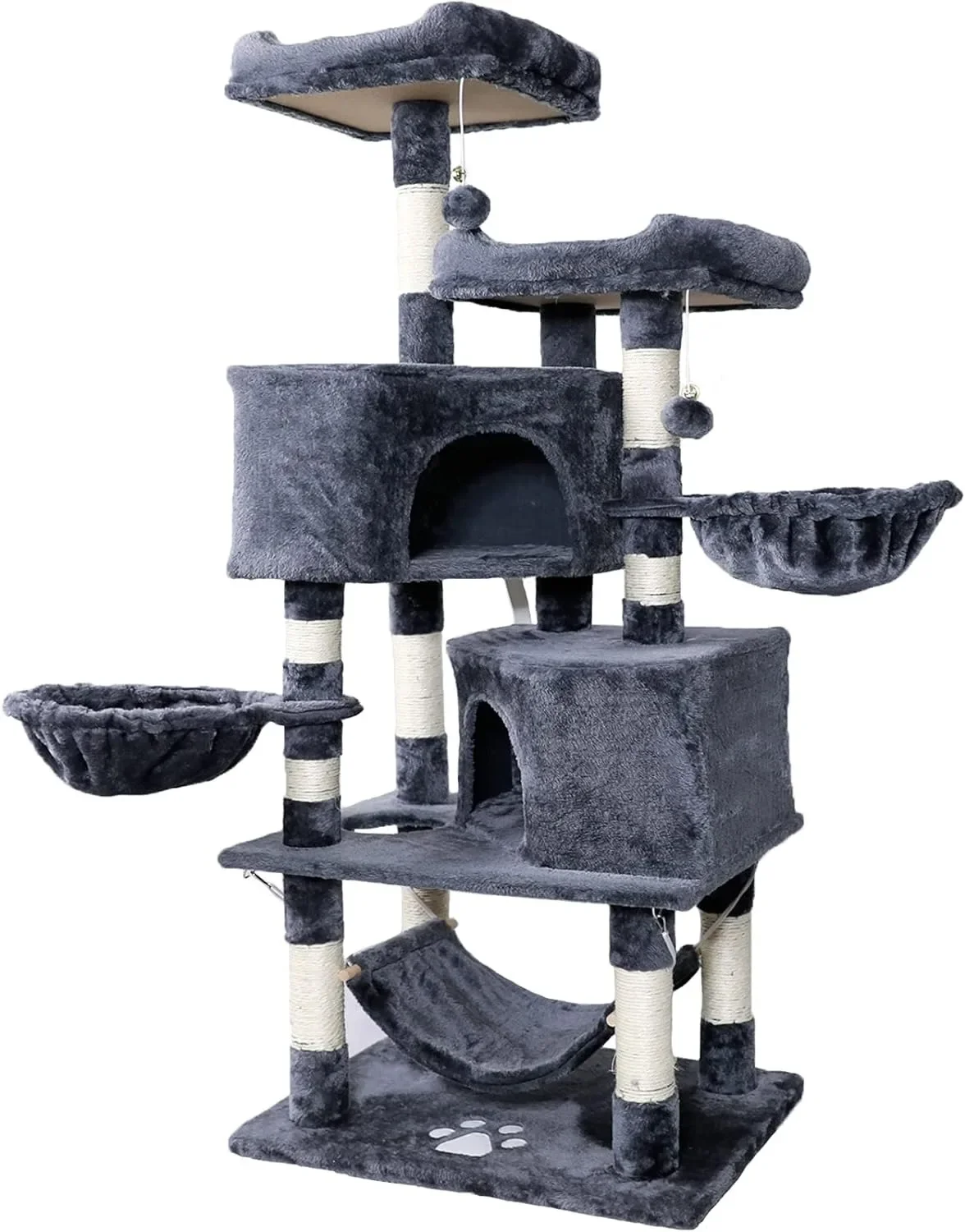 

Cat Tree for Indoor Cats- Multi-Level Cat Tree for Big Cats -Cat Condo Big - Cat Climbing Tower-Pet Play House