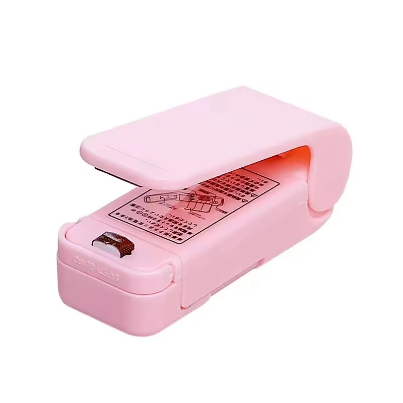 Mini Sealer Kitchen Gadget Sealing Machine Mini Plastic Package Sealer Food Close Storage Bags Clips Heat Bag Sealer Portable