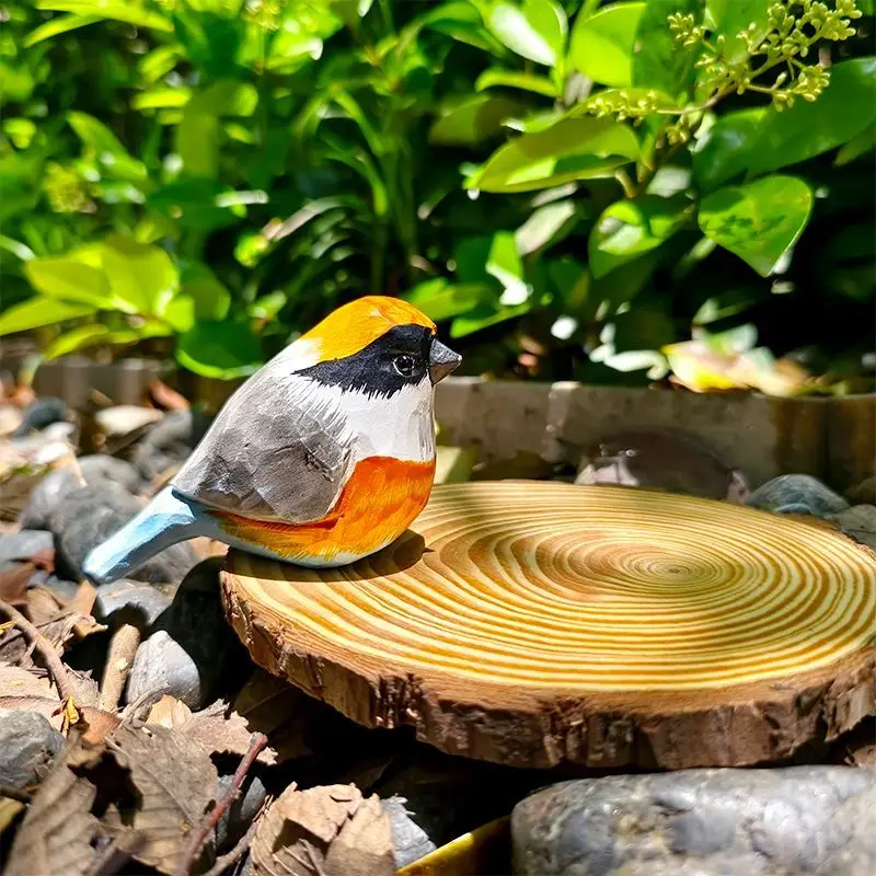 

Little Fat Bird Woodcarving Artwork, Handmade Art, Home, Office, Bedroom, Furniture, Room Decoration