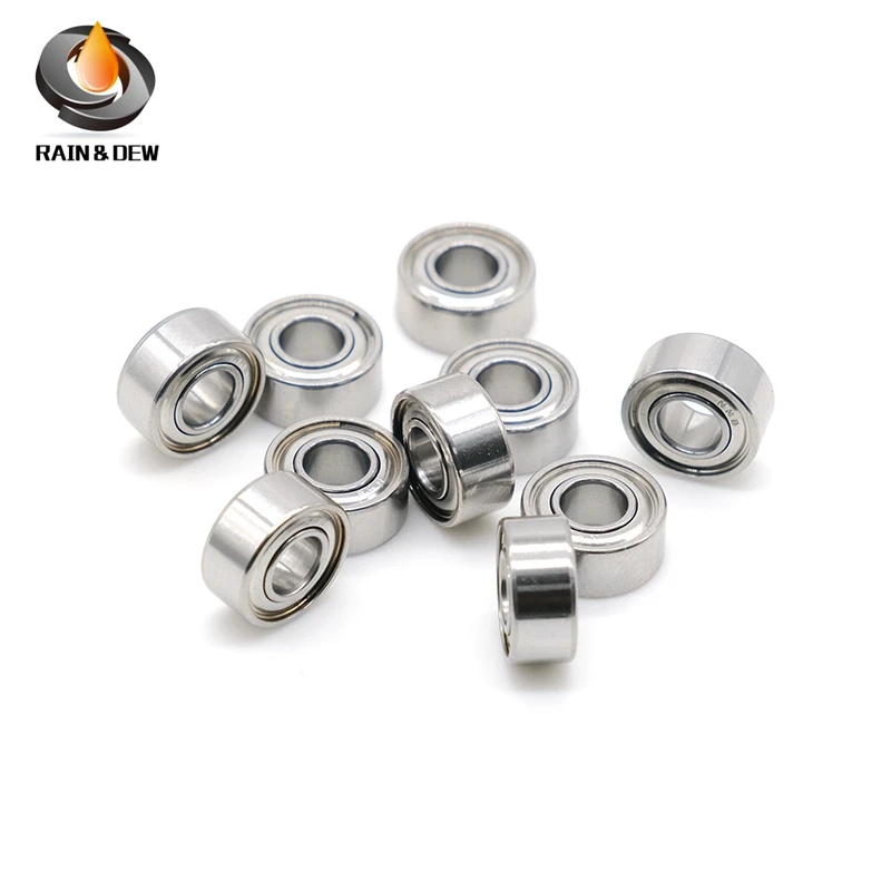 10Pcs S684ZZ Stainless Steel Bearing 4x9x4mm  ABEC-7 S684ZZ Bearing 4*9*4mm  Stainless Steel S684Z S684 Z ZZ Ball Bearings