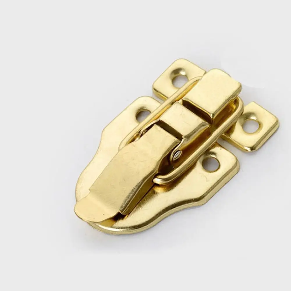 Duckbilled Drawer Latch Metal Decorative Vintage Locks Buckle Retro Antique Jewelry Wood Box Hasps 5Pcs/set