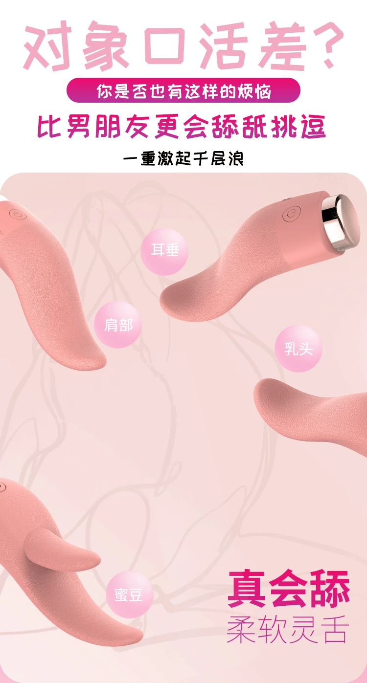 Realistic Double Tongue Licking Vibrators Sex Toys G Spot Clitoris Stimulator Adult Toys for Women 18+ Recharg_voghion.com