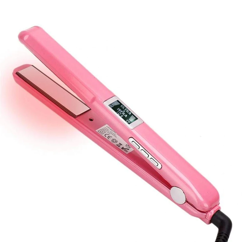 Hair Care Recover Damaged Tool Ultrasonic Infrared Hair Straightener Professional Cold Flat Iron Hair Treament Styler 4