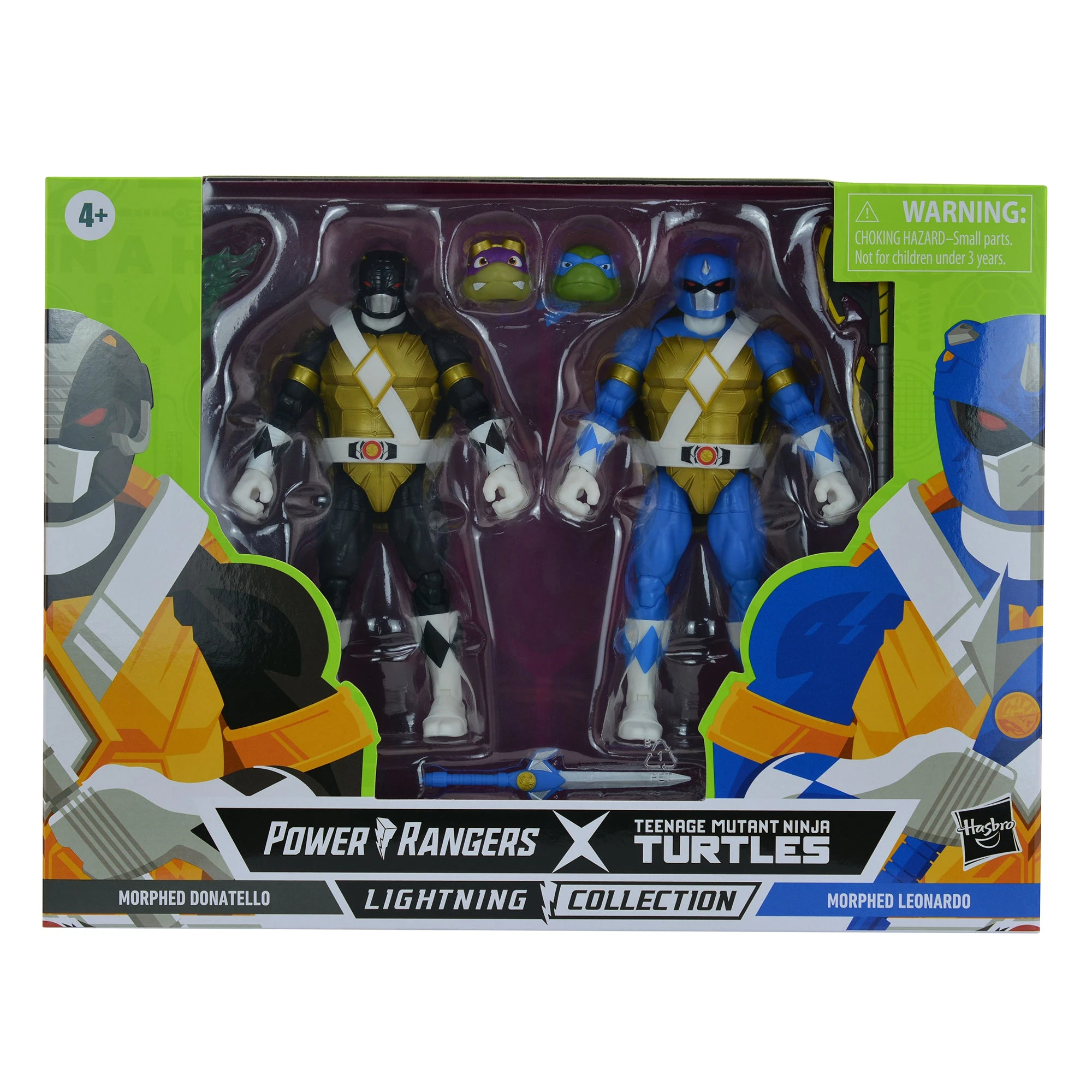 Hasbro Power Rangers X Teenage Mutant Ninja Turtles Lightning Collection  Morphed Donatello and Morphed Leonardo Action Figures| | - AliExpress