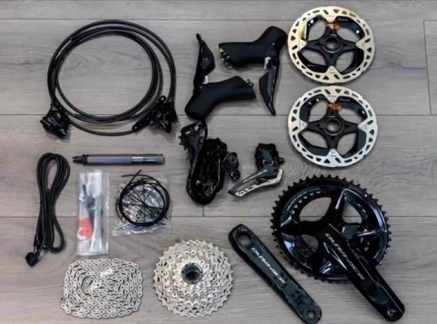 

DURA ACE DI2 R9270 Groupset 2*12s 24s hydraulic disc brake road bike groupsets 140mm+160mm rotor