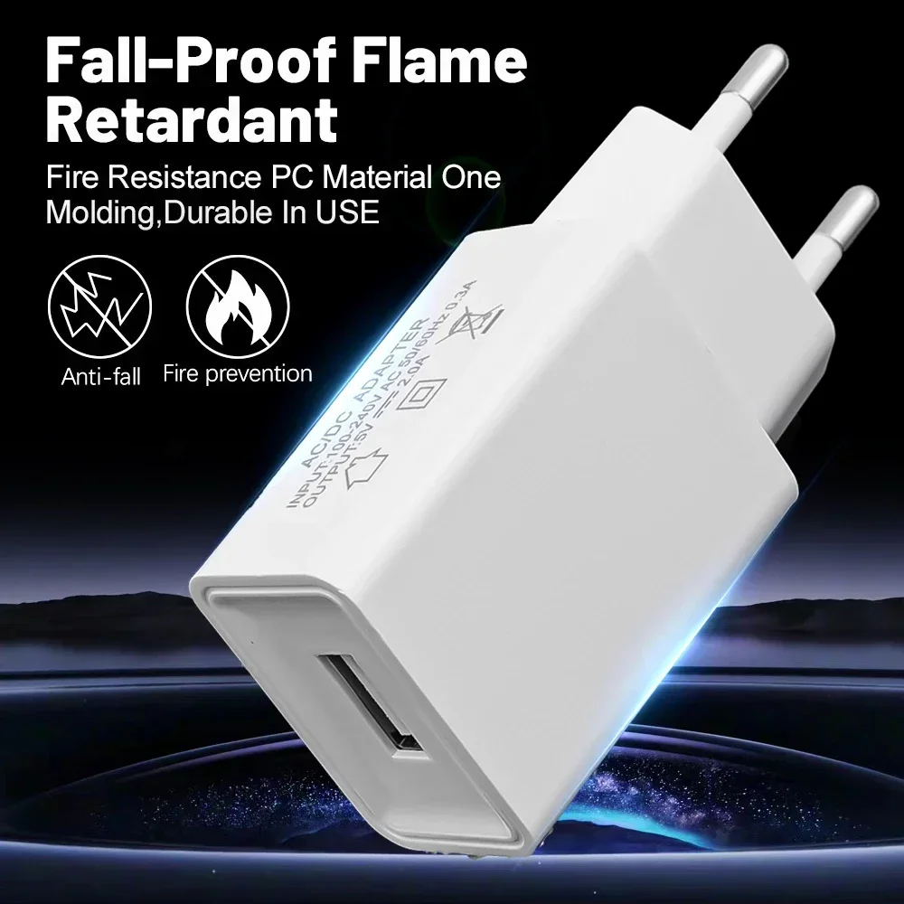 Universal 5V 2A USB Fast Charging Travel Wall Charger