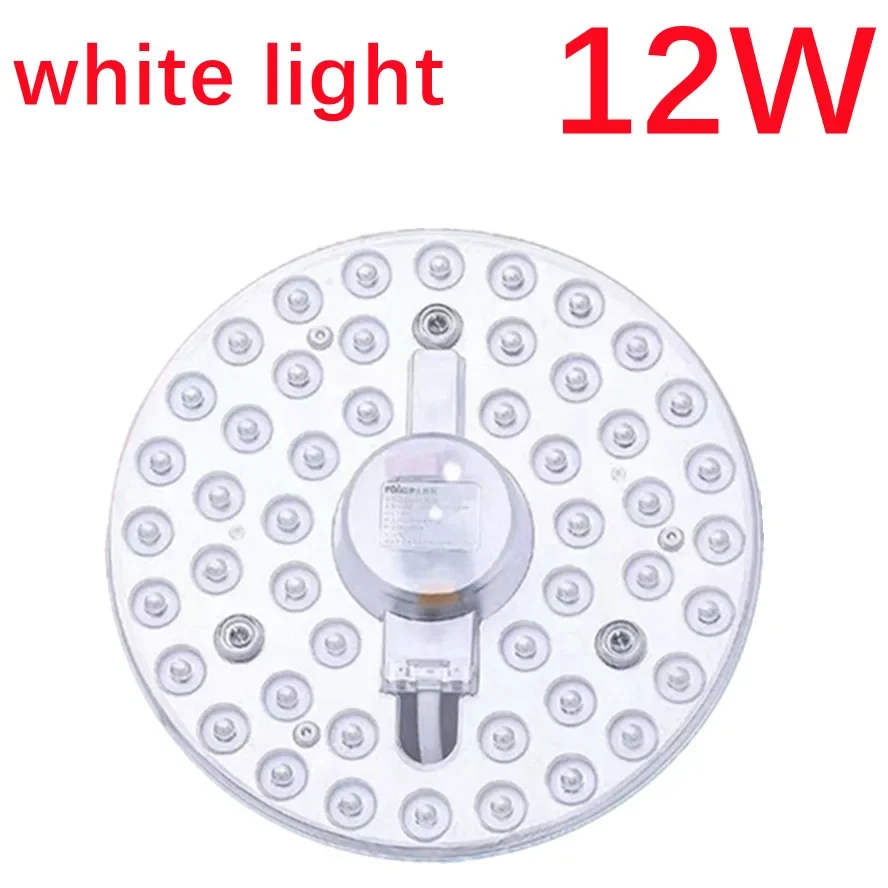 White/Tricolor Dimming LED Ring Ceiling Light - Modern Circular Panel Lamp