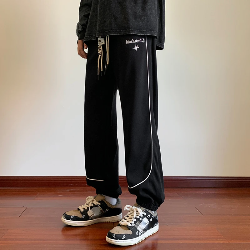 

Stylish Trendy Printed Men's Loose Classic Drawstring Longs Trousers Sweatpants Jogging Casual Sweat Hip-hop Pants