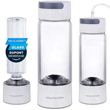 ขวดน้ําไฮโดรเจนแบบพกพาขวด 380ml ไฮโดรเจน Water Ionizer เครื่องกําเนิดไฟฟ้า SPE PEM บํารุงฟื้นฟูเปลี่ยนสีผมพร้อมเคลือบเงาผมในขั้นตอนเดียวสีผมติดทนนาน 2 เดือนลดการหลุดร่วงของเส้นผมปลอดภัยไร้สารไฮโดรเจน Rich Water Maker 1