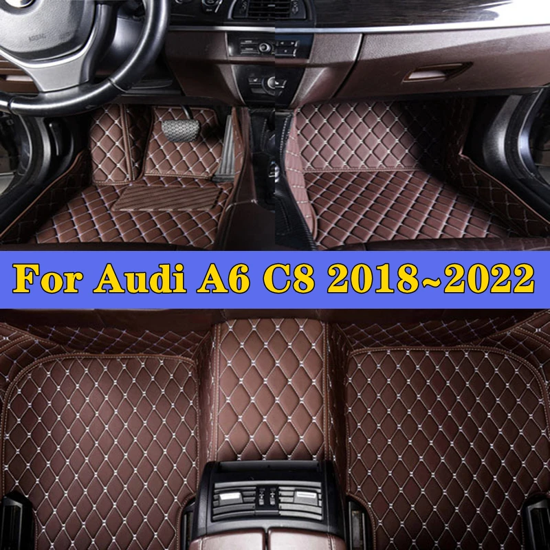 

Car Foot Pads For Audi A6 C8 2018-2022 Protective Pad Custom Auto Floor Mats Automobile Carpet Cover Auto Interior Accessories