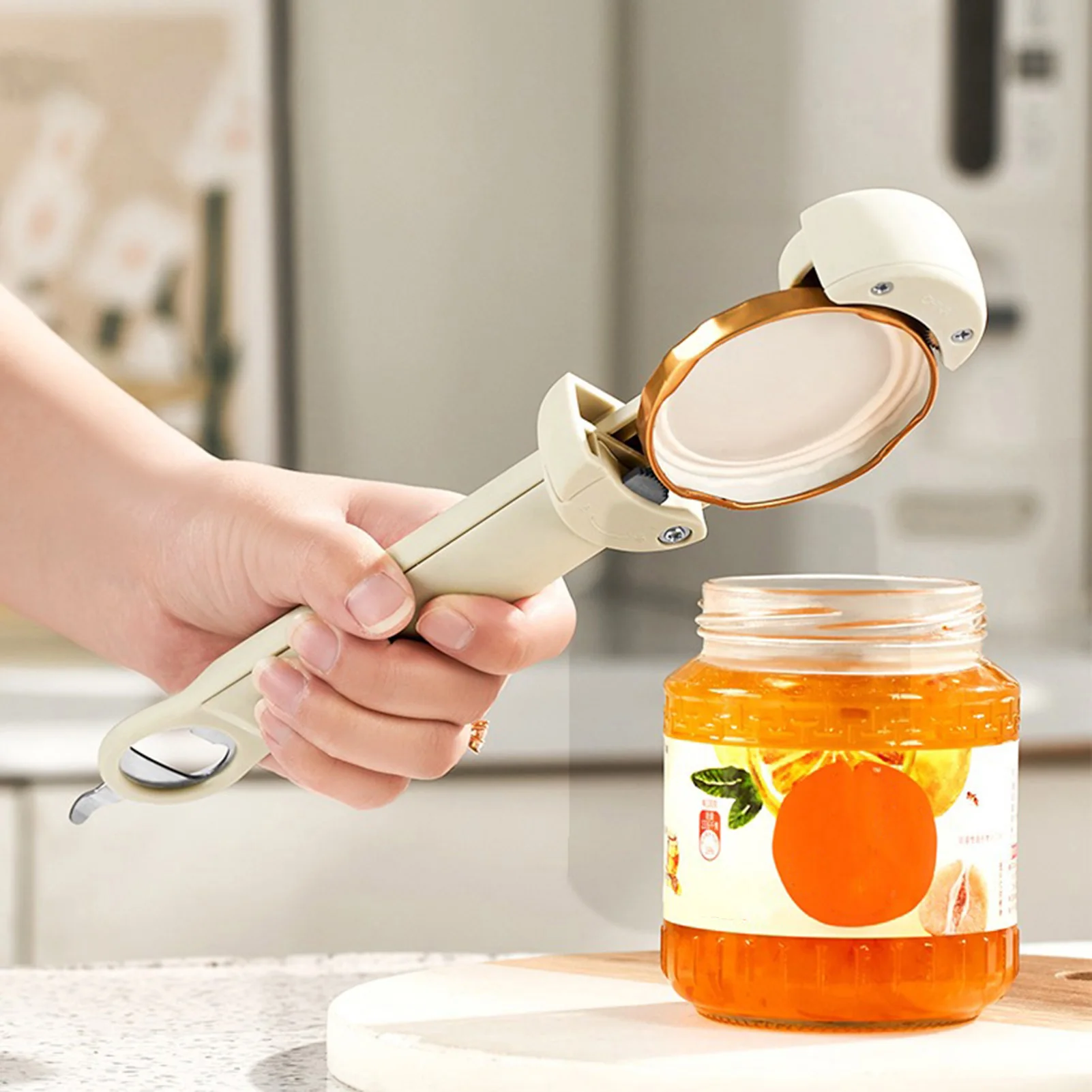 Adjustable Jar Opener, Multifunctional Stainless Steel Manual Bottle  Opener, Can Opener Jar Lid Gripper, Lid Remover Tool, Kitchen Accessories  For