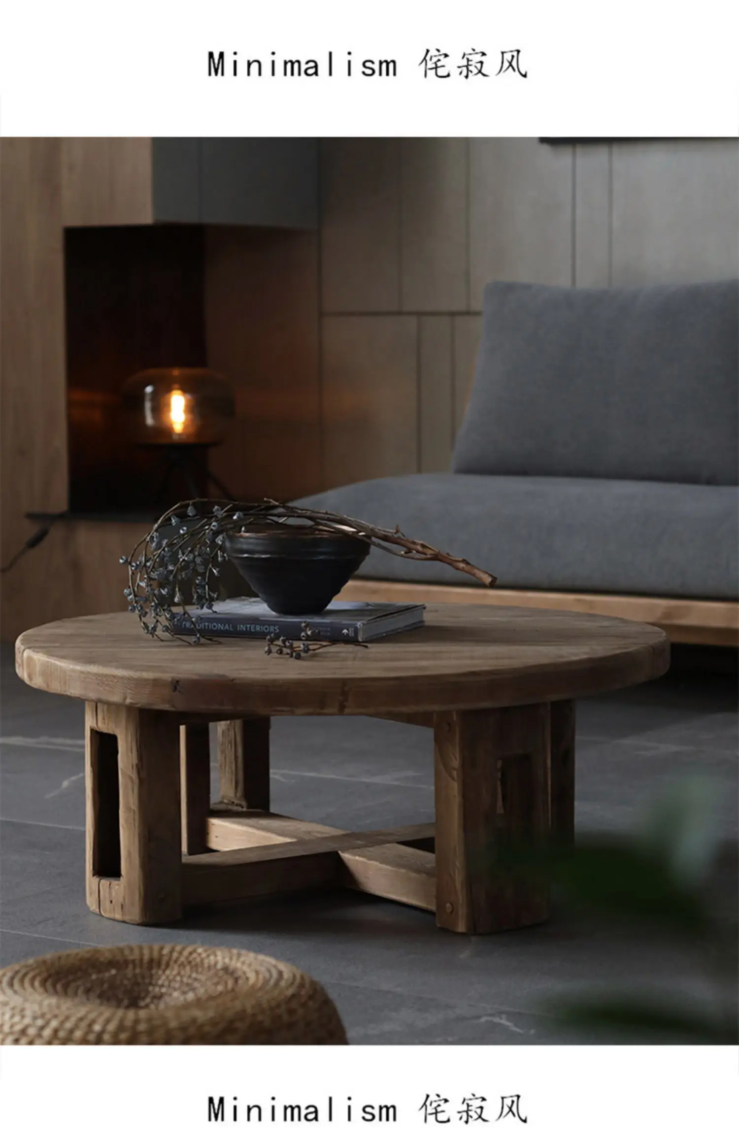 Modern Luxury Coffee Table Industrial Aesthetic Cheap Unique Moving Coffee Table Writing Center Wood Mesa Auxiliar Furniture