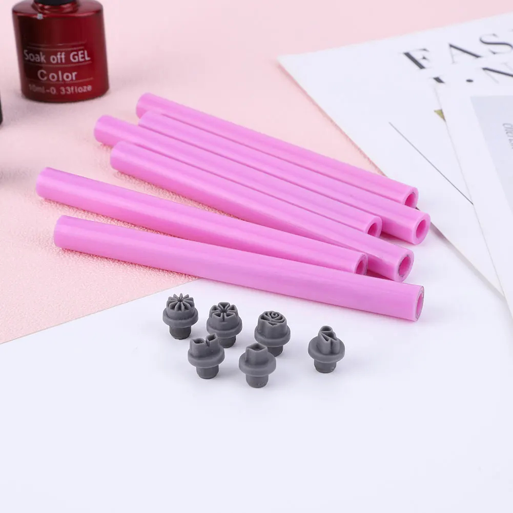 Description Picture 6 of item6PCS Nail Art Stamp Pen Set Easy To Use Nail Graffiti Nail Art Dotting Tools Nail Stamp Pen DIY Nail Art Tools Home DIY