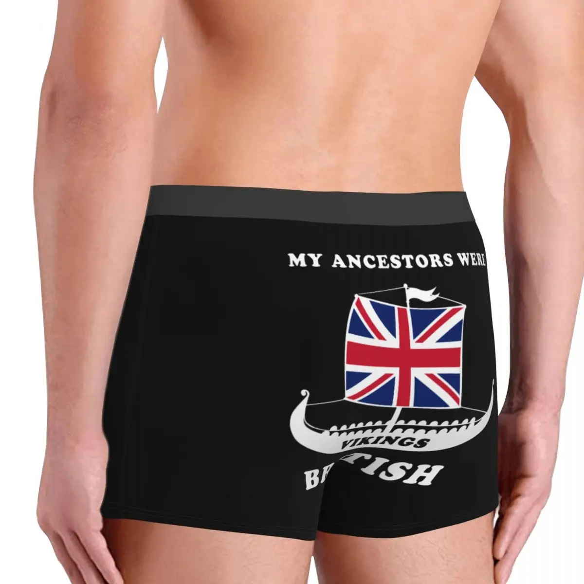 My Ancestors Were Vikings British Boxers Shorts Panties Male Underpants Comfortable UK Union Jack England Flag Briefs Underwear 4