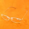Titanium Alloy 15 Layers Coated Medical Silicone Nose Pads Antislip Temple Rimless Frame Reading Glasses +0.75 +1 +1.25 To +4 1