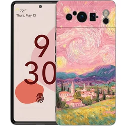 Festive Cartoon Christmas Style Soft TPU Phone Case with Black Bumper - Pixel 8 Pro (A7)