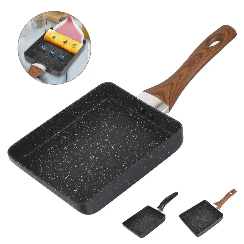 

Frying Pan Non-Stick Omelette Pan Rectangle Frying Pans Cooking Egg Roll Pan Breakfast Maker Cookware Kitchen Tools