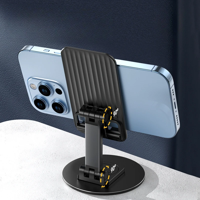 Foldable Mobile Phone Holders Adjustable Desk Mount Stand For Phones 360° Rotatable Tabletop Holder