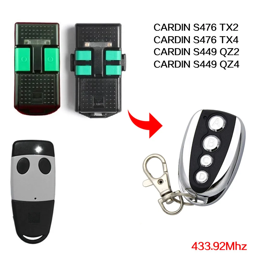 

CARDIN Remote Control 433.92mhz Gate Garage Door CARDIN S476 TX2 TX4 S449 QZ2 QZ4 433.92MHz Remote Control