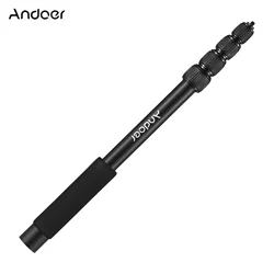 Adjustable Aluminum Alloy Handheld Microphone Boom Arm with Foam Grip (5-Section)
