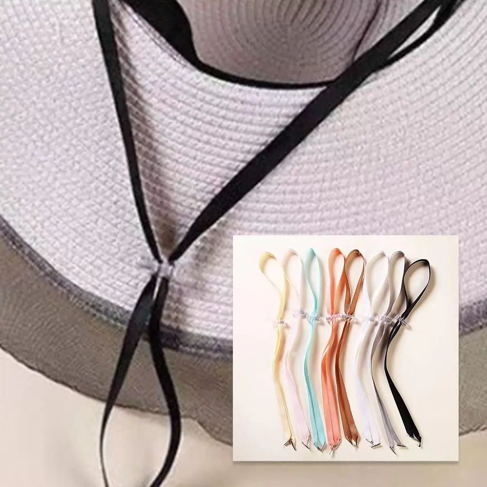 5Pcs New Adjusting Rope Windproof Hat Strap Removable Anti-lost Hat Wind Rope Solid Color Chain Strap