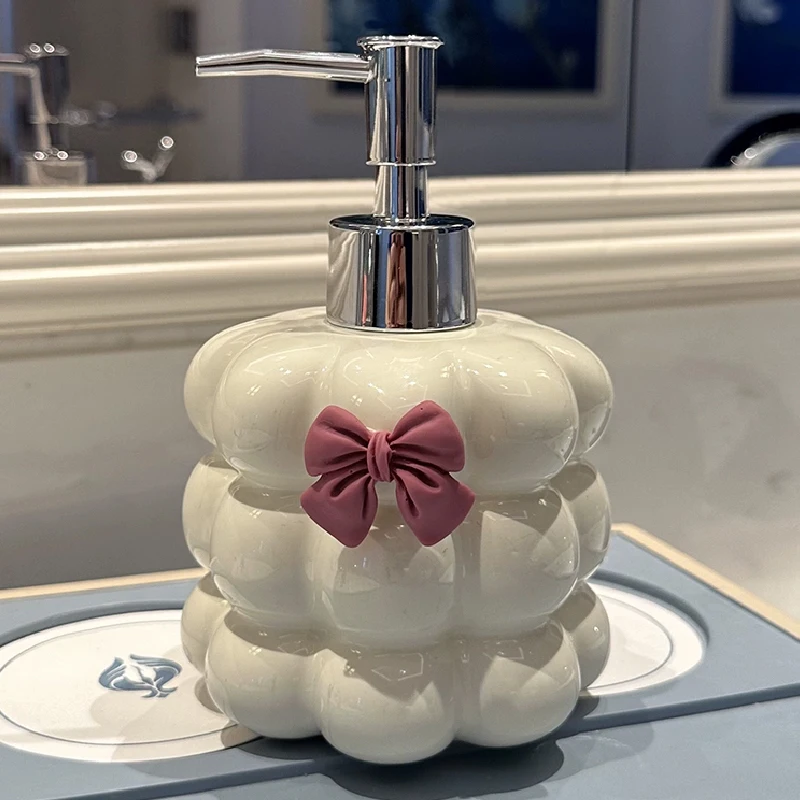 Bathroom Supplies Ceramic Emulsion Bottle Bathroom Shower Gel Press Bottle Creative Soap Dispenser Decoration Modern