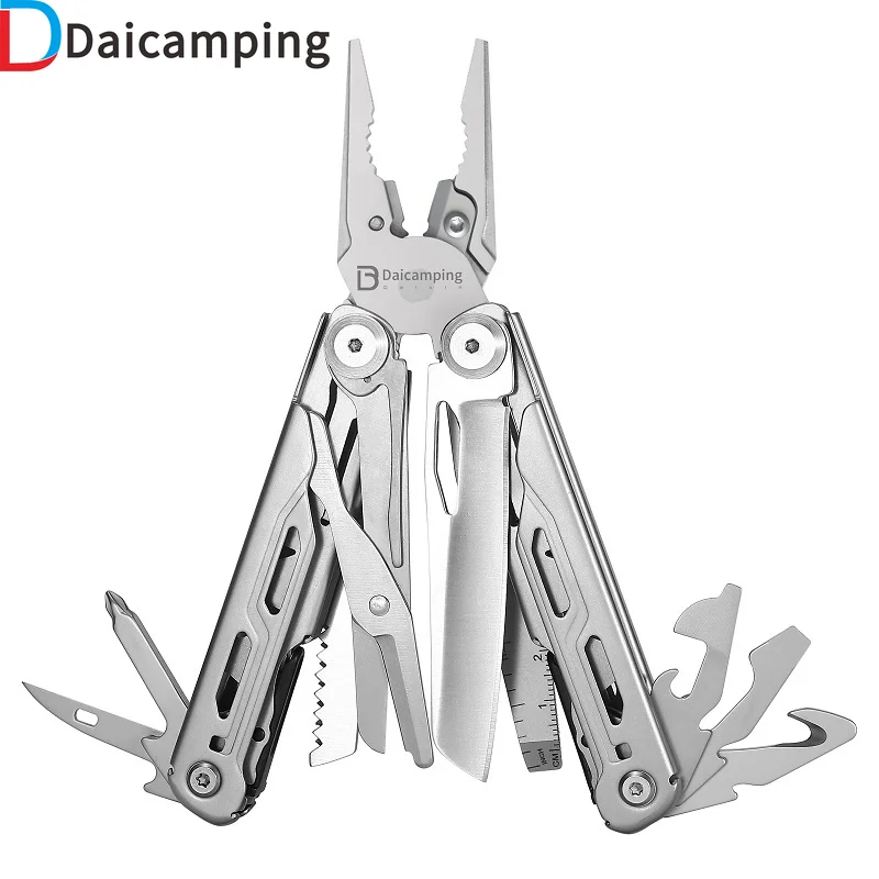 Daicamping DL1 DL10 Scissors Clamp Multi Tools/Clip Multifunctional Foldable Multi-Tool EDC Folding Knife Multitools Plier