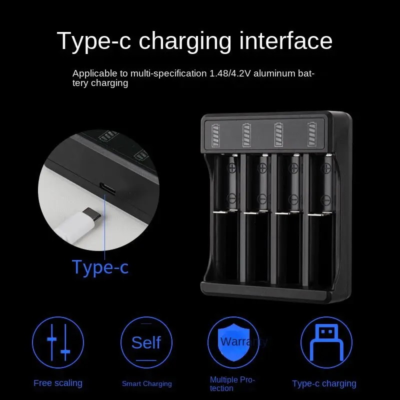 4 Slot 3.7V 18650 Charger Lii-PD4 USB Independent Charging Electronic 16340 14500 26650 Battery Charger Power Bank Battery Charger Battery Charger Adapter