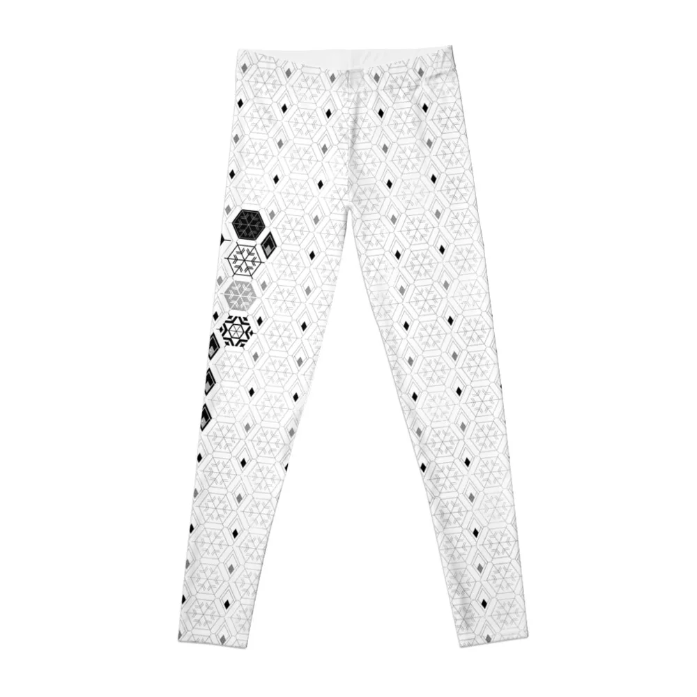 

Snow Deco Silver Leggings sportswear for gym Fitness woman gym top Sports pants woman Womens Leggings