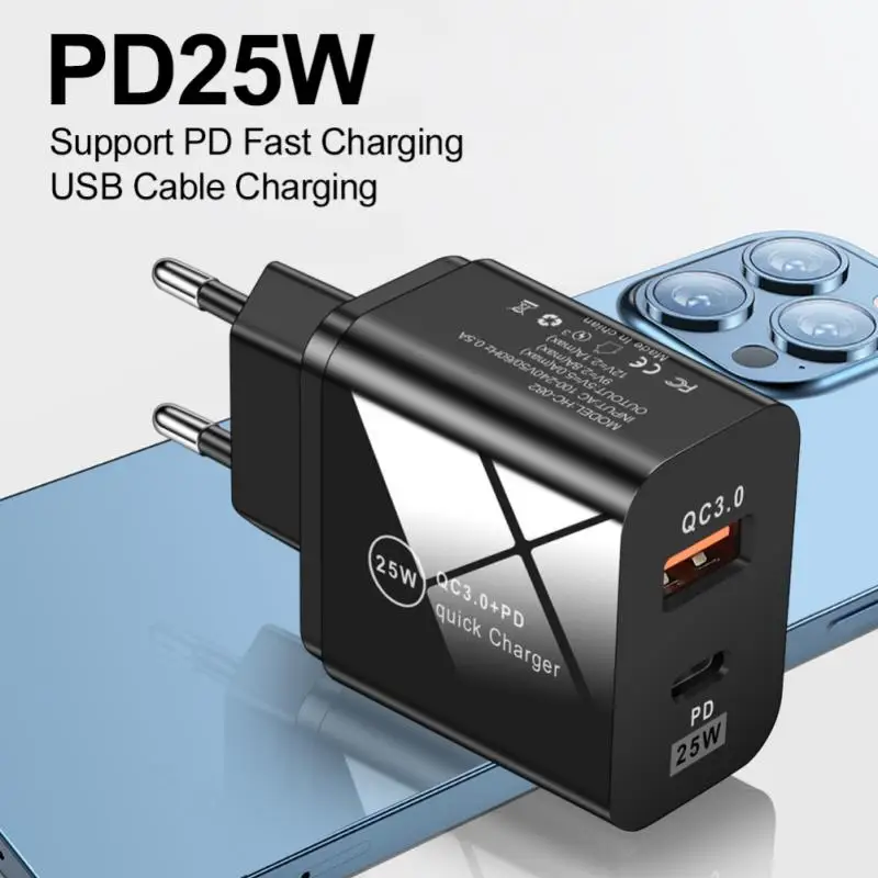 25W PD Fast Charge Mobile Phone Charger 5A European And American Standard Type-c Adapter For Fast Charging Head best 65w usb c charger