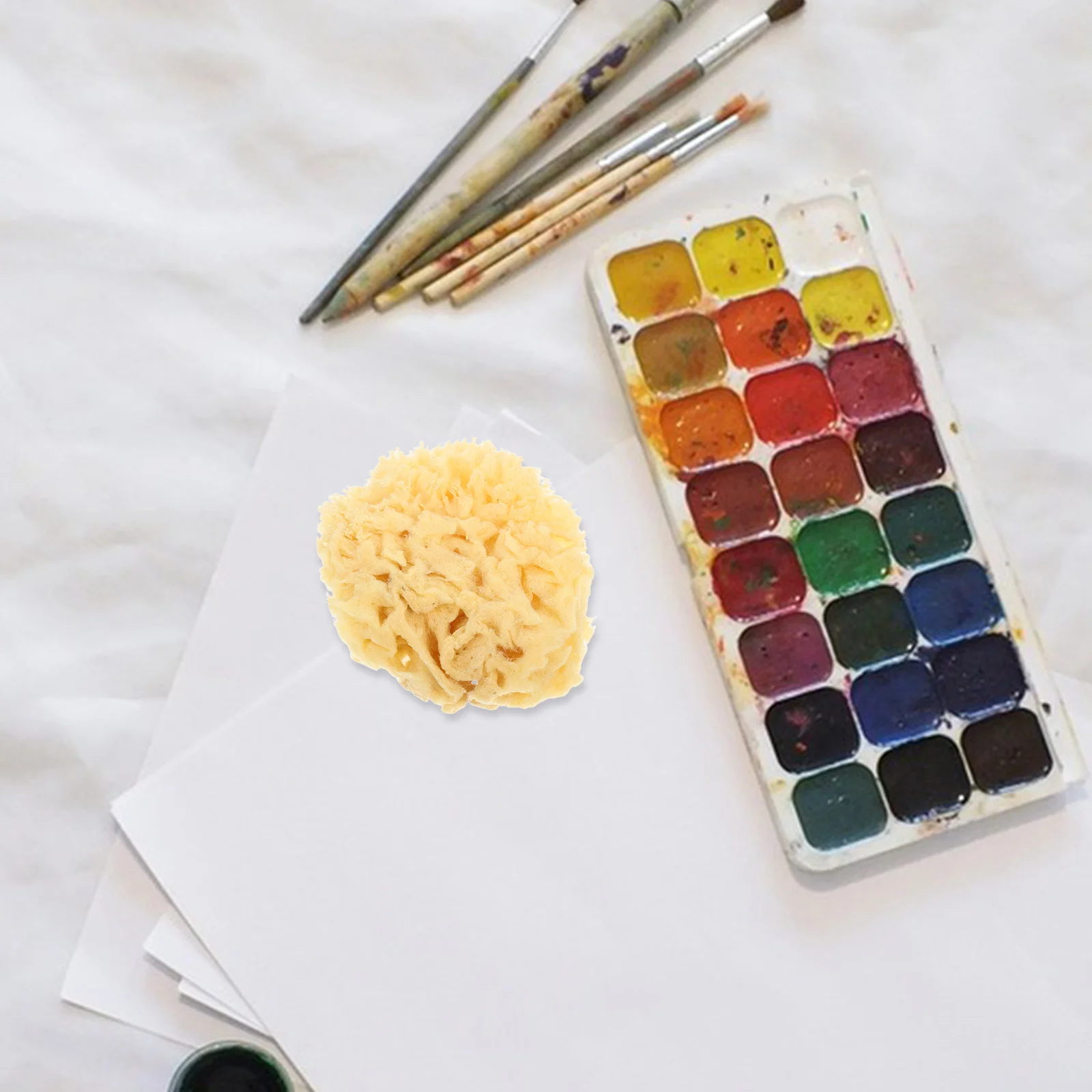 Natural Sea Sponge Soft Watercolor Sponge Water Absorption for Kids Painting Easy to Hold DIY Texture Painting Professional