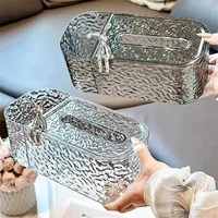 Plating White Grey Tissue Boxes for Bedroom Creative Spring Bathroom Desktop Napkin Holder Rabbit Sundry Storage Paper Organizer 1