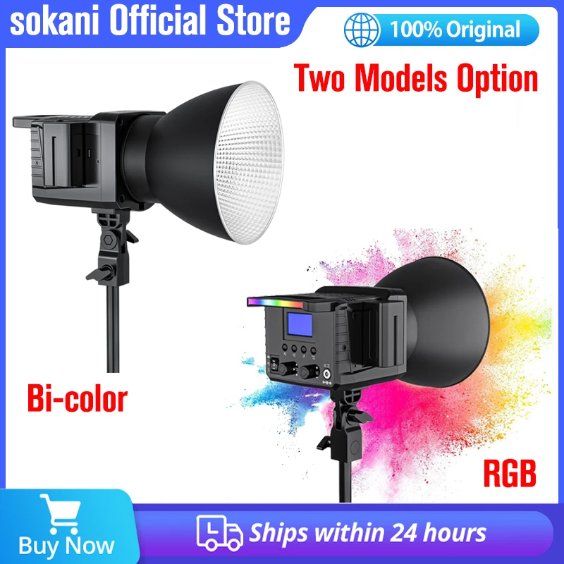 Sokani X100 Illuminazione Continua 100W Rgb/Bi-Color Led Video Light Photography Lampada Stroboscopica Per Foto Studio Video Youtube