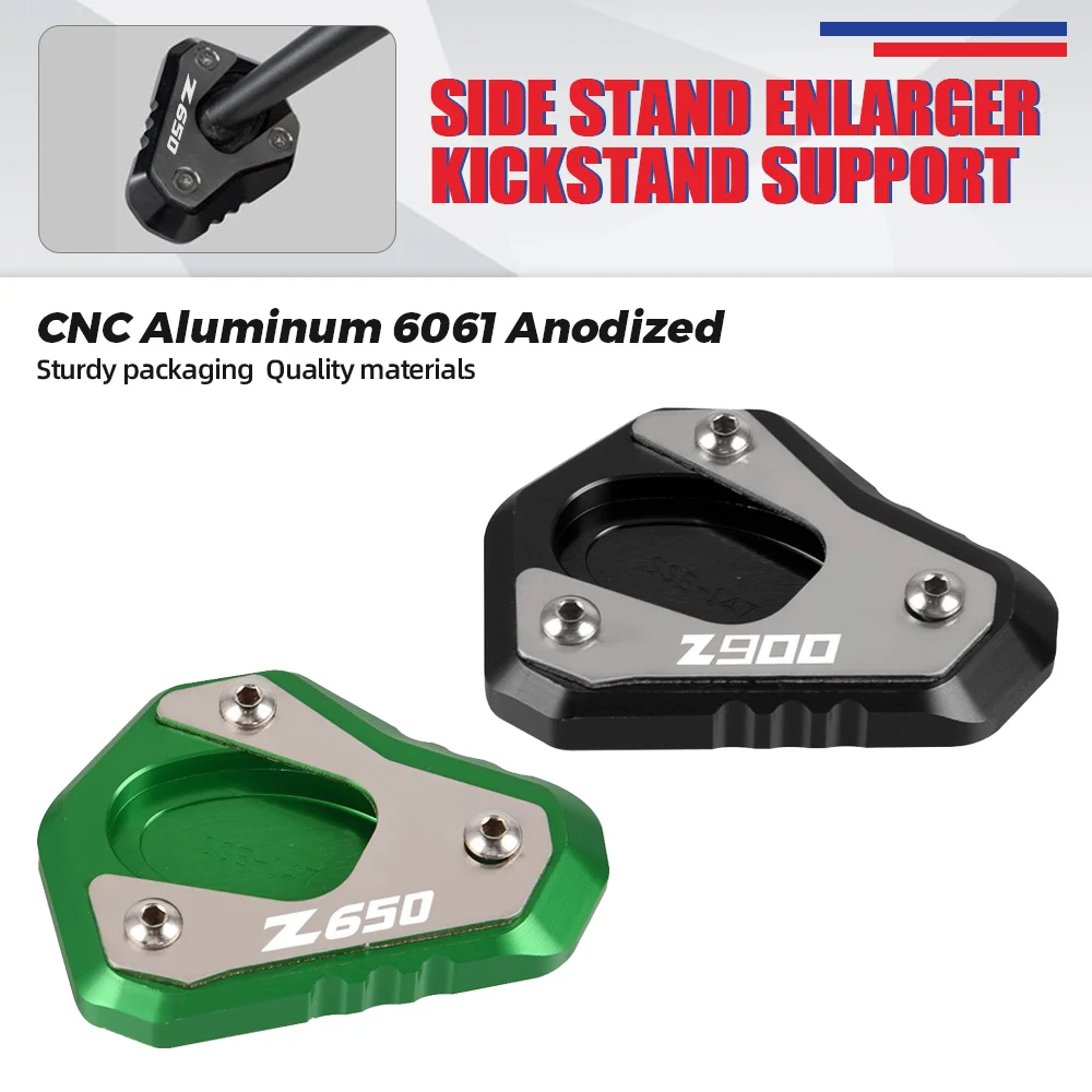 

For KAWASAKI Z900 SE Z900RS Cafe Ninja 650 H2 SX SE VERSYS-X300 Z650 Z650RS Kickstand Foot Side Stand Extension Pad Plate Stand