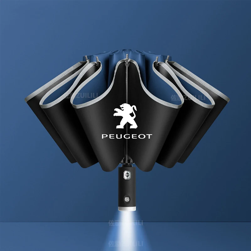 Peugeot 206-5008 RCZ Rifter Car Automatic Folding Windproof Sunshade Umbrella