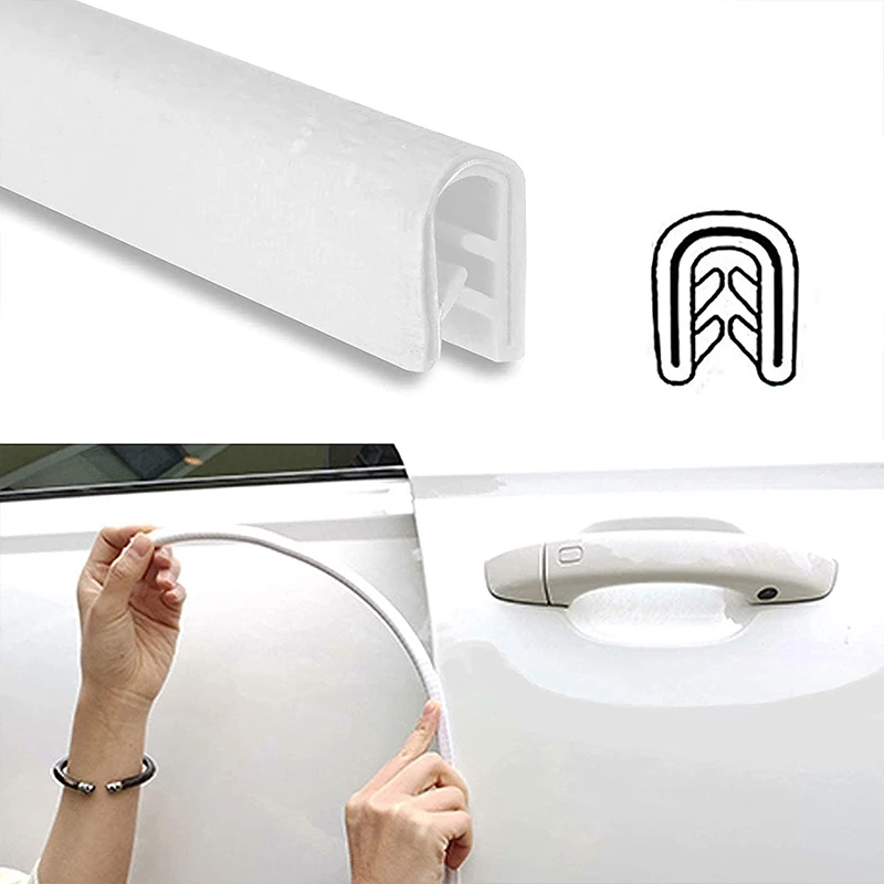 5M10MCarDoorEdgeGuardScratchStripWithSteelRingProtectorAnti