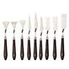 Oil painting scraper pigment palette knife Art acrylic gouache pigment spatula knife 9 sets 1