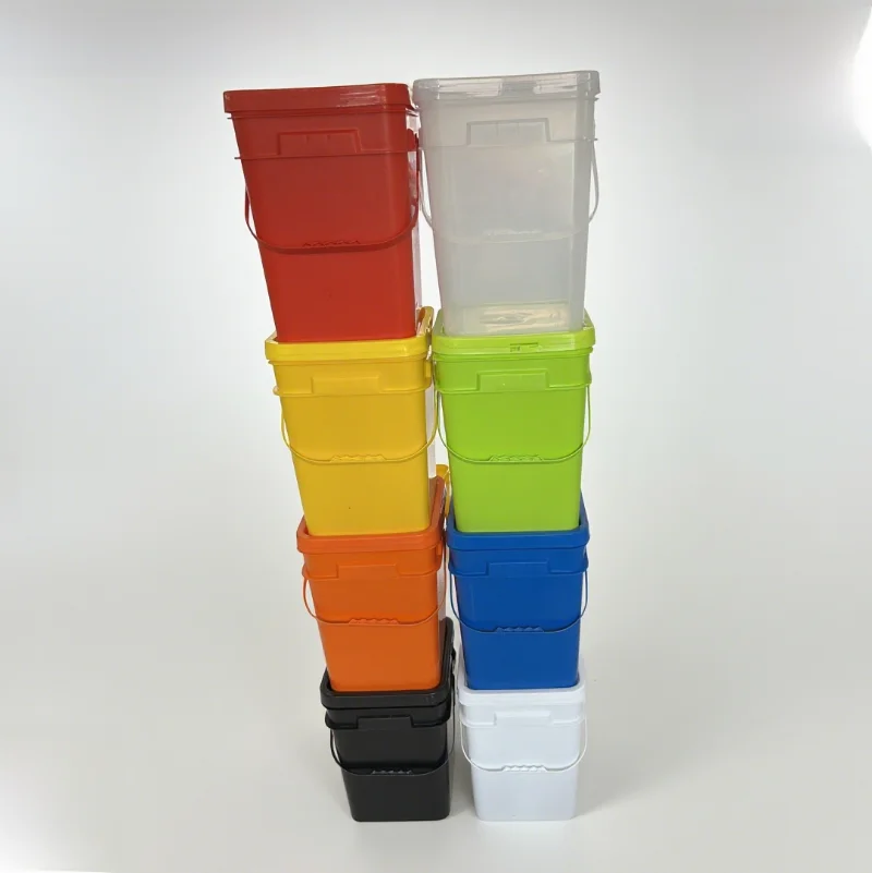 厚みのあるプラスチック製の正方形のバケツ 20L 食品グレードの大型水バケツ ハニーバケツ 収納化学塗料バケツ フェニックスデザイン